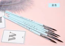 Watercolor brush black marten animal hair 6 pcs round pointed watercolor painting brush set adult beginner student hand-painted