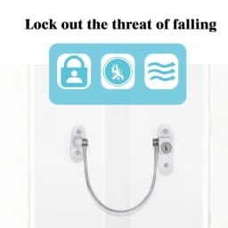 Child Safety Lock Window Lock Stainless Steel Cable Use Screws To Fix Baby Safety Accessories Security Protection