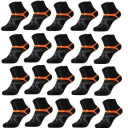 3/5/10/20 Pairs Lot Men's Socks Black Sports Socks Casual Run Autumn Winter High Quality Breathable Male Socks