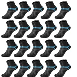 3/5/10/20 Pairs Lot Men's Socks Black Sports Socks Casual Run Autumn Winter High Quality Breathable Male Socks