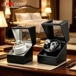 [2 Rotation Modes] FRUCASE PU Watch Winder for Automatic Watches Watch Box 1-0 / 2-0