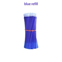 30/50/80/100Pcs/Lot 0.5mm Gel Pen Erasable Pen Refill Rod Set Blue Black Ink Shool Washable Handle Writing Stationery Supplies