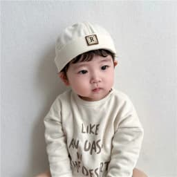Baby Dome Melon Skullies Beanie Cap Children Soild Color Brimless Landlord Hat Kids Skullcap Korean Fashion Boy Girl Bonnet 아기모자