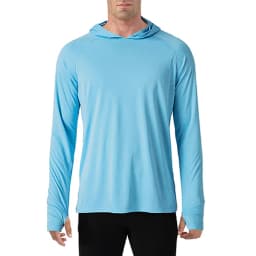 TACVASEN Sun Protection T-Shirts Mens Long Sleeve Hoodie Casual UV-Proof T-Shirts Breathable Lightweight Quick Dry T shirts Male