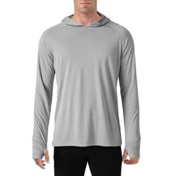 TACVASEN Sun Protection T-Shirts Mens Long Sleeve Hoodie Casual UV-Proof T-Shirts Breathable Lightweight Quick Dry T shirts Male