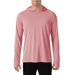 TACVASEN Sun Protection T-Shirts Mens Long Sleeve Hoodie Casual UV-Proof T-Shirts Breathable Lightweight Quick Dry T shirts Male