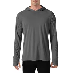 TACVASEN Sun Protection T-Shirts Mens Long Sleeve Hoodie Casual UV-Proof T-Shirts Breathable Lightweight Quick Dry T shirts Male