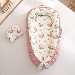 Baby Nest for Co Sleeping Newborn Baby Lounger Cotton Breathable Adjustable Baby Crib In Bed Portable