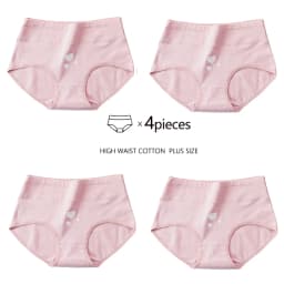 4Pcs Plus Size M-5XL Panties Women Cotton High Waist Slimming Underwear Seamless Girls Briefs Sexy Female Breathable Lingerie