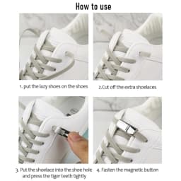 4/16Pcs Elastic Laces Sneakers Diamond Locks Shoelaces Without Ties Kids Adult No Tie Shoe Laces Rubber Bands Shoelace Locks