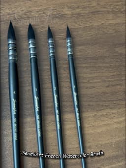 1Peice Watercolor Brush Wood Paint Brush Artist Hand Painting Brushes Water Color Gouache Drawing Art Brush Supplies
