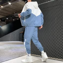 2026 Men Tracksuit Casual Joggers Hooded Sportswear Jackets And Pants 2 Piece Sets Hip Hop Running Sports Suit