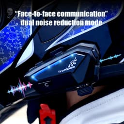 Motorcycle Intercom Bluetooth Helmet Headset Freedconn FX 10 Riders Pair Other Brands Motorbike Interphone Speaker Communicator