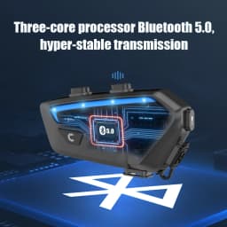 Motorcycle Intercom Bluetooth Helmet Headset Freedconn FX 10 Riders Pair Other Brands Motorbike Interphone Speaker Communicator