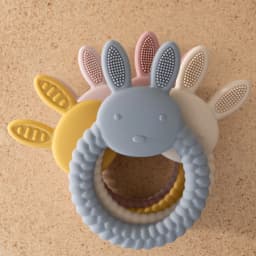 1Pcs Baby Teether Silicone Toy BPA Free Cartoon Rabbit Nursing Teething Gifts Baby Health Molar Chewing Newborn Accessories Toy