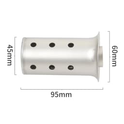 51mm 60mm 63mm Universal Motorcycle Exhaust Escape Systesm Silencer Muffler Link Pipe DB Killer Eliminate Reduce Noise