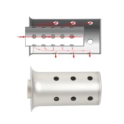 51mm 60mm 63mm Universal Motorcycle Exhaust Escape Systesm Silencer Muffler Link Pipe DB Killer Eliminate Reduce Noise