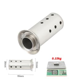 51mm 60mm 63mm Universal Motorcycle Exhaust Escape Systesm Silencer Muffler Link Pipe DB Killer Eliminate Reduce Noise