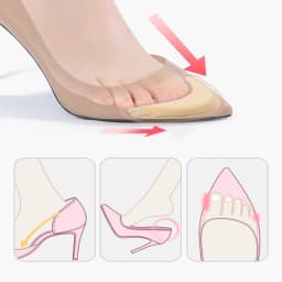 High Heel Cushion Inserts Toe Plug Insoles Shoe Accessories - Adjustable Size Toe Pad for Shoe Yard Comfort