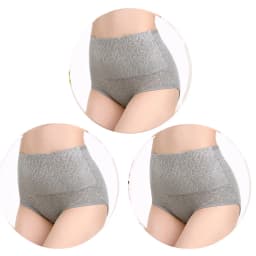 3Pcs Cotton Panties for Women Plus Size Underwear High Waist Abdominal Briefs Female Girl Postpartum Recovery Panties Women's