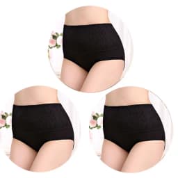3Pcs Cotton Panties for Women Plus Size Underwear High Waist Abdominal Briefs Female Girl Postpartum Recovery Panties Women's