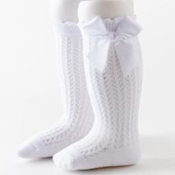 Summer Baby Girls Socks Toddlers Bow Long Sock Kids Knee High Soft Cotton Mesh Spanish Style Children 0-2 Years Breathable Socks
