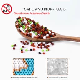 Yantjouet 2.6mm Mini Iron Beads 100g About 10000PCs Pixel Art OPP Bag Packing Hama Beads DIY Puzzles Handmade Gift Toy