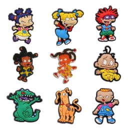 1PCS PVC Cute Cartoon Shoe Charms Naughty Girls Boys Baby Dinosaur Dog Buckle DIY Hole Shoes Accessories Decorations Kid Gift