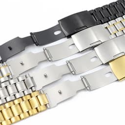 12 14 16 18 19 20 21 22 24mm High Quality Solid Stainless Steel Curved End Watch Strap Wrist Band Bracelet Accessories With Tool