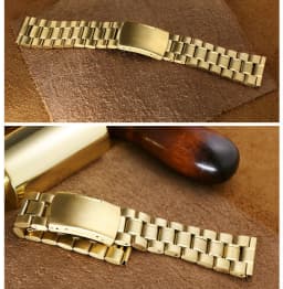 12 14 16 18 19 20 21 22 24mm High Quality Solid Stainless Steel Curved End Watch Strap Wrist Band Bracelet Accessories With Tool