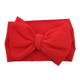 Solid Baby Headband Adjustable Big Bowknot Hair Band Oversize Turban Newborn Headwear For Baby Girls Fashion Hair Accessories