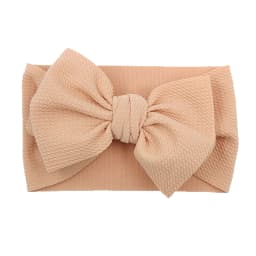 Solid Baby Headband Adjustable Big Bowknot Hair Band Oversize Turban Newborn Headwear For Baby Girls Fashion Hair Accessories