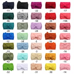 Solid Baby Headband Adjustable Big Bowknot Hair Band Oversize Turban Newborn Headwear For Baby Girls Fashion Hair Accessories