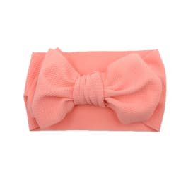 Solid Baby Headband Adjustable Big Bowknot Hair Band Oversize Turban Newborn Headwear For Baby Girls Fashion Hair Accessories
