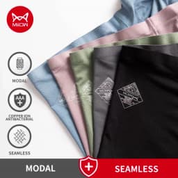 MiiOW 3Pcs Men Underwear Boxer Shorts Modal Seamless Comfort Underpants Man Boxershorts Plus Size Male Panties 5XL 2022 New