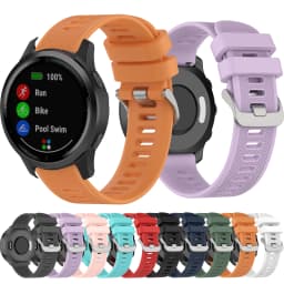 For Garmin 245 Strap Official Button Silicone Watch Band Sports Strap For Forerunner 245M/645/Vivoactive 3/Venu/Venu SQ Bracelet