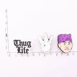 1PCS PVC Cartoon Shoe Charms Kawaii Man That's What She Said False Life Worlds Best Boss Hand Slipper Accessories For Clogs Pins