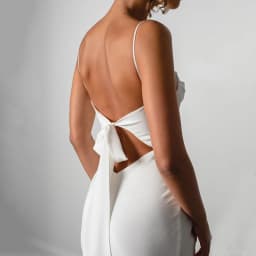 Simple White Wedding Dresses Side Slit Bride Robes Sleeveless Shoulder with Straps Bridal Gowns Open Back Affordable Customized