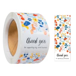 100pcs/roll Thank You Sticker Seal Labels Small Business Gift Decor Sticker Package Sticker This Package Is Happy To See You Too