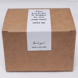 100pcs/roll Thank You Sticker Seal Labels Small Business Gift Decor Sticker Package Sticker This Package Is Happy To See You Too