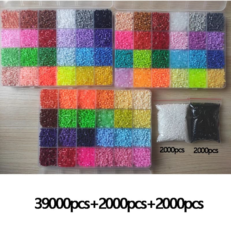 Creative Perler Beads 24/72 Colors Perler Toy Kit 2.6mm Hama Beads 3D Puzzle DIY Toy Kids Creative Handmade Craft Toy Gift