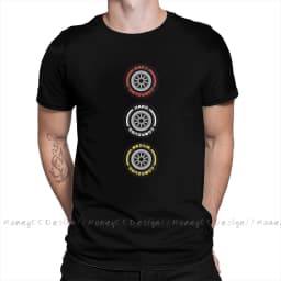 High Quality Men Formula 1 f1 Black T-Shirt Box Box Box F1 Tyre Compound V2 Pure Cotton Shirt Tees Harajuku TShirt