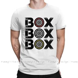 High Quality Men Formula 1 f1 Black T-Shirt Box Box Box F1 Tyre Compound V2 Pure Cotton Shirt Tees Harajuku TShirt