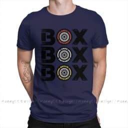 High Quality Men Formula 1 f1 Black T-Shirt Box Box Box F1 Tyre Compound V2 Pure Cotton Shirt Tees Harajuku TShirt