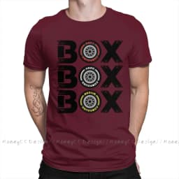 High Quality Men Formula 1 f1 Black T-Shirt Box Box Box F1 Tyre Compound V2 Pure Cotton Shirt Tees Harajuku TShirt
