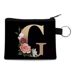 Canvas Shoppers Coin Purses Women Clutch Pouch Mini Organizer Travel Makeup Bag Gold 26 Letters Luxury Tote Bags Coin Wallet