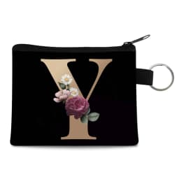 Canvas Shoppers Coin Purses Women Clutch Pouch Mini Organizer Travel Makeup Bag Gold 26 Letters Luxury Tote Bags Coin Wallet