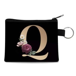 Canvas Shoppers Coin Purses Women Clutch Pouch Mini Organizer Travel Makeup Bag Gold 26 Letters Luxury Tote Bags Coin Wallet