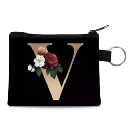 Canvas Shoppers Coin Purses Women Clutch Pouch Mini Organizer Travel Makeup Bag Gold 26 Letters Luxury Tote Bags Coin Wallet