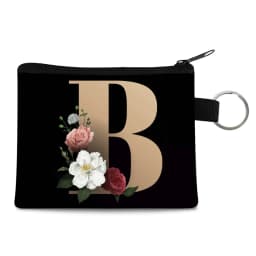 Canvas Shoppers Coin Purses Women Clutch Pouch Mini Organizer Travel Makeup Bag Gold 26 Letters Luxury Tote Bags Coin Wallet